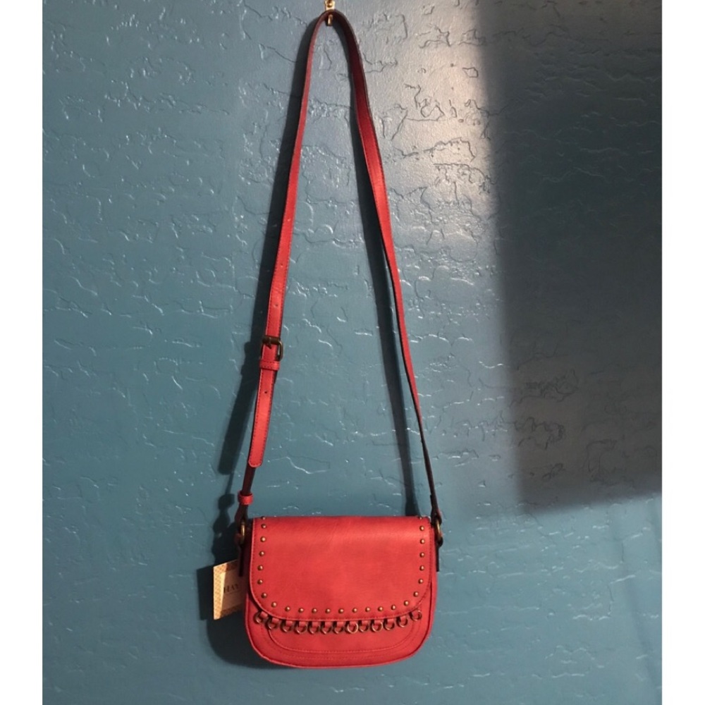 Hayden Harnett Eva Crossbody Bag (Red)